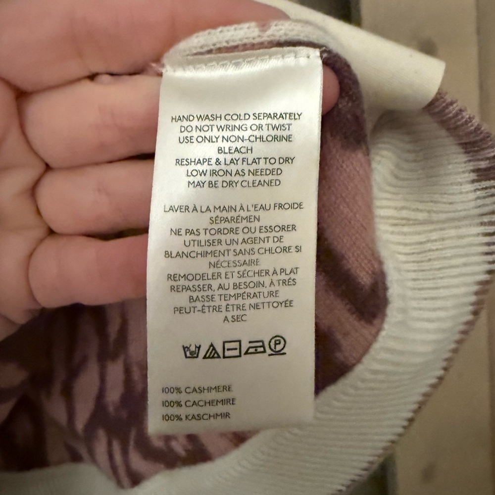 NWT We The Free Animal Style Cashmere Sweater - Picture 7 of 9